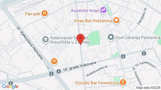 Apartments for rent i Sljeme (Medvednica-Tomislavac) - kort over placeringen