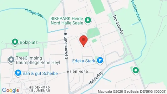 Apartments for rent i Halle (Saale) - kort over placeringen