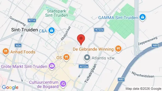 Apartments for rent i Sint-Truiden - kort over placeringen