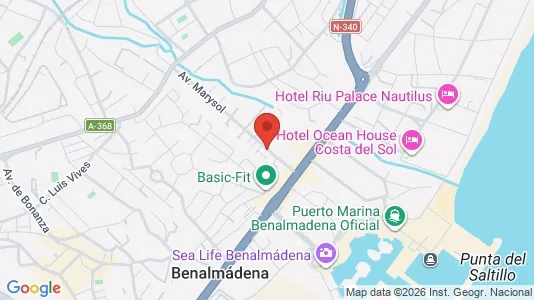 Apartments for rent i Málaga - kort over placeringen