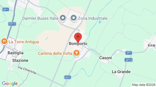 Apartments for rent i Bomporto - kort over placeringen