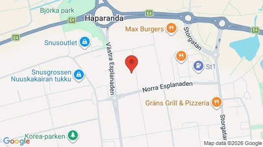 Apartments for rent i Haparanda - kort over placeringen