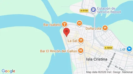 Apartments for rent i Isla Cristina - kort over placeringen