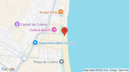 Apartments for rent i Cullera - kort over placeringen