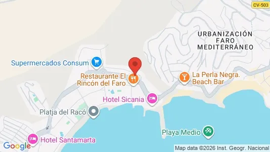 Apartments for rent i Cullera - kort over placeringen