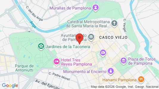 Apartments for rent i Pamplona/Iruña - kort over placeringen