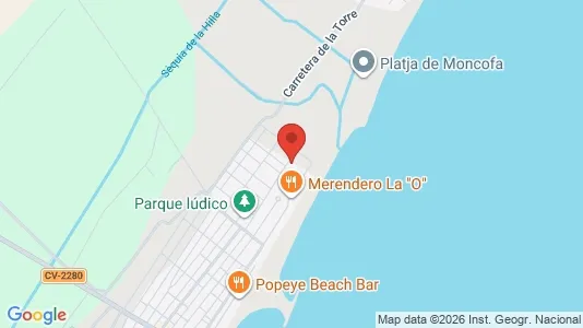 Apartments for rent i Moncofa - kort over placeringen