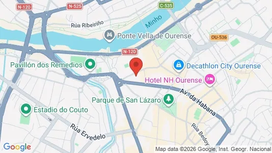 Apartments for rent i Ourense - kort over placeringen