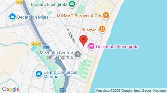 Apartments for rent i Fuengirola - kort over placeringen