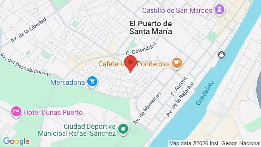 Apartments for rent i El Puerto de Santa María - kort over placeringen