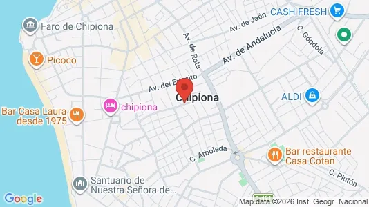 Apartments for rent i Chipiona - kort over placeringen