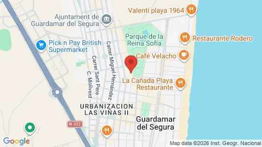 Apartments for rent i Guardamar del Segura - kort over placeringen