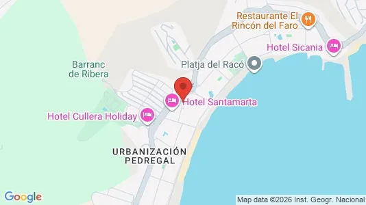 Apartments for rent i Cullera - kort over placeringen