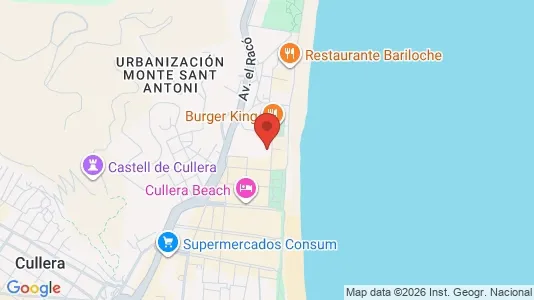 Apartments for rent i Cullera - kort over placeringen