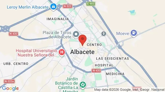 Houses for rent i Albacete - kort over placeringen