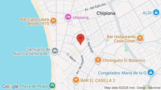 Apartments for rent i Chipiona - kort over placeringen
