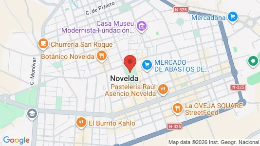 Apartments for rent i Novelda - kort over placeringen