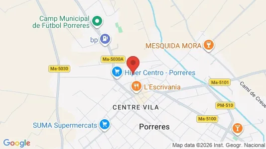 Apartments for rent i Porreres - kort over placeringen
