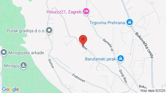 Apartments for rent i Sljeme (Medvednica-Tomislavac) - kort over placeringen