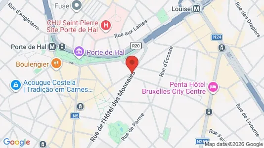 Apartments for rent i Brussels Sint-Gillis - kort over placeringen