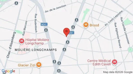 Apartments for rent i Brussels Vorst - kort over placeringen