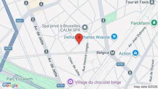 Apartments for rent i Brussels Jette - kort over placeringen