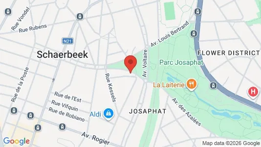 Apartments for rent i Brussels Schaarbeek - kort over placeringen