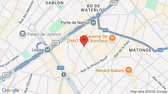 Apartments for rent i Brussels Elsene - kort over placeringen