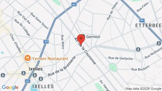 Apartments for rent i Brussels Elsene - kort over placeringen