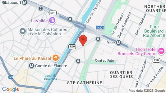 Apartments for rent i Stad Brussel - kort over placeringen