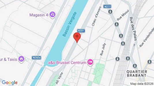 Apartments for rent i Stad Brussel - kort over placeringen