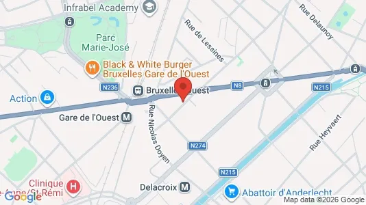 Apartments for rent i Brussels Sint-Jans-Molenbeek - kort over placeringen