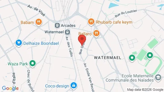 Apartments for rent i Brussels Watermaal-Bosvoorde - kort over placeringen