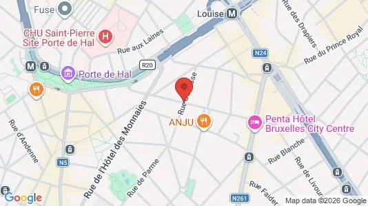 Apartments for rent i Brussels Sint-Gillis - kort over placeringen