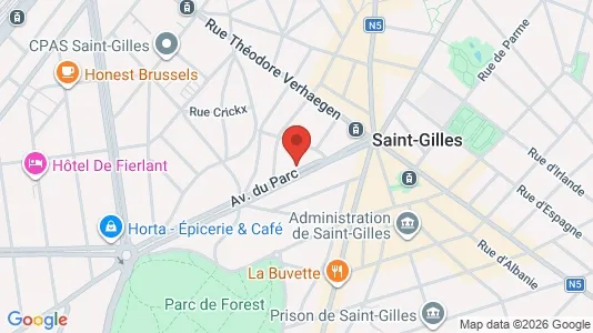 Apartments for rent i Brussels Sint-Gillis - kort over placeringen