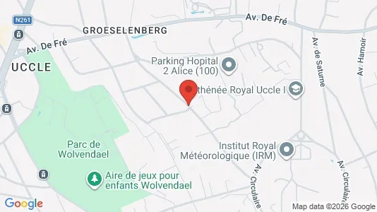 Apartments for rent i Brussels Ukkel - kort over placeringen