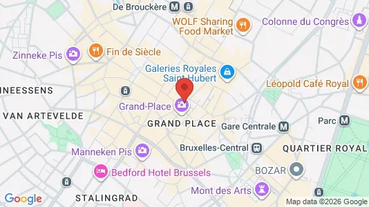 Apartments for rent i Stad Brussel - kort over placeringen