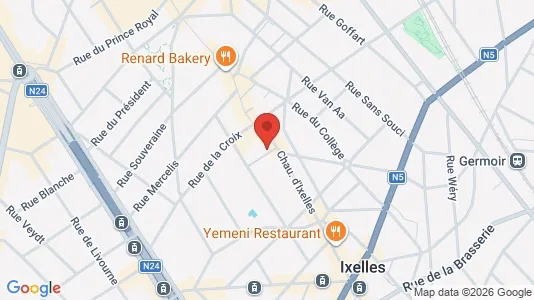 Apartments for rent i Brussels Elsene - kort over placeringen