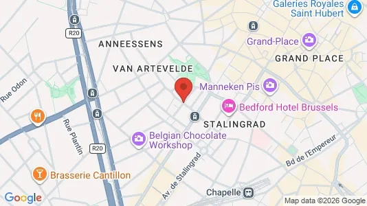 Apartments for rent i Stad Brussel - kort over placeringen
