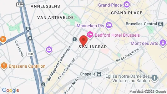 Apartments for rent i Stad Brussel - kort over placeringen