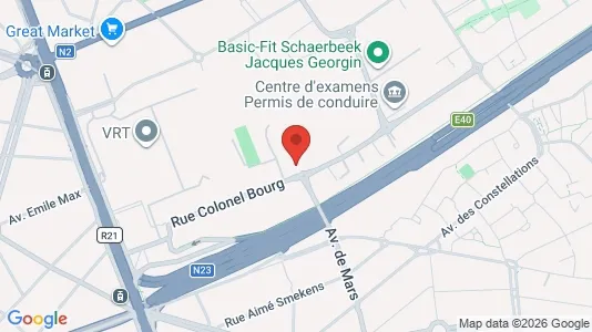 Apartments for rent i Brussels Schaarbeek - kort over placeringen