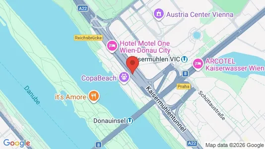Apartments for rent i Vienna Donaustadt - kort over placeringen