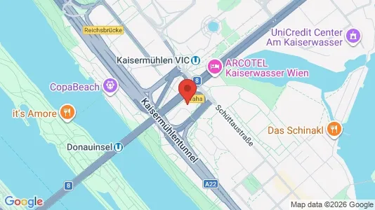 Apartments for rent i Vienna Donaustadt - kort over placeringen