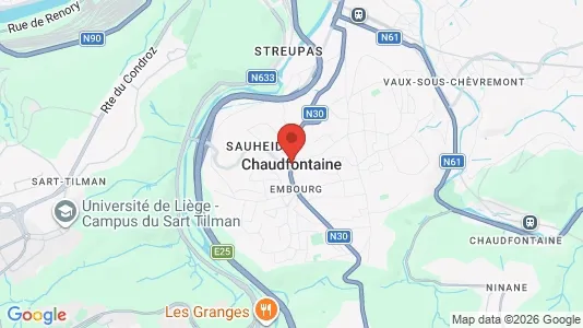 Apartments for rent i Chaudfontaine - kort over placeringen