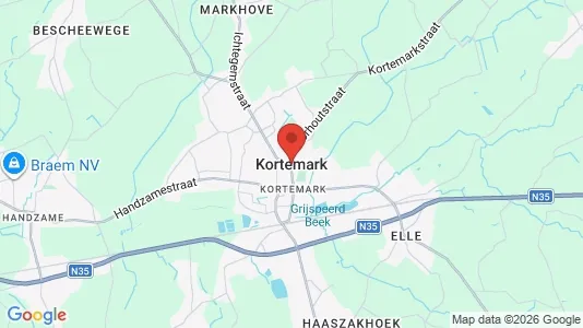 Apartments for rent in Kortemark - Photo from Google Street View