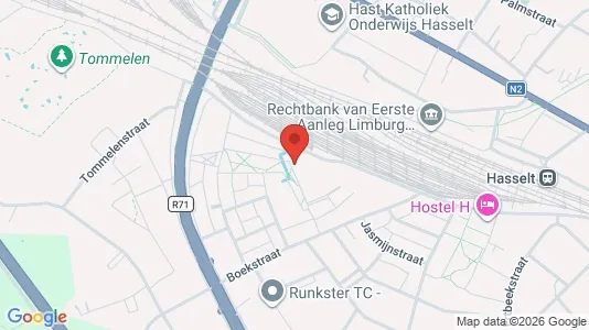 Apartments for rent i Hasselt - kort over placeringen