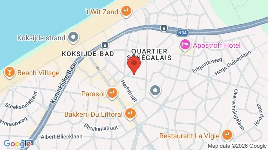 Apartments for rent in Koksijde - Photo from Google Street View