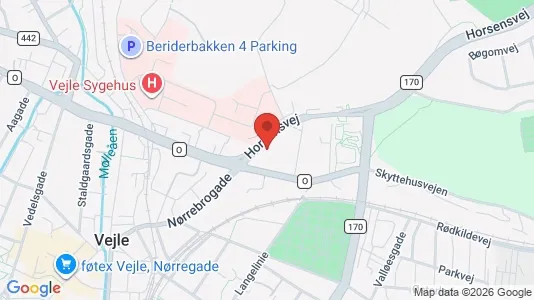 Apartments for rent i Vejle Center - kort over placeringen