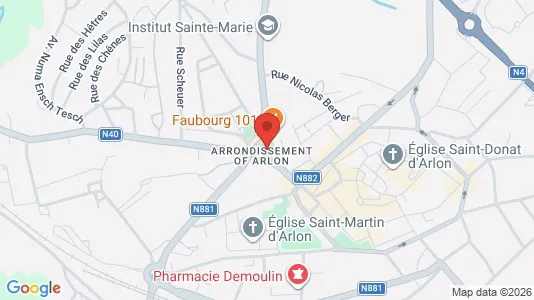 Apartments for rent i Neufchâteau - kort over placeringen