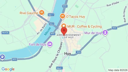 Apartments for rent i Hoei - kort over placeringen